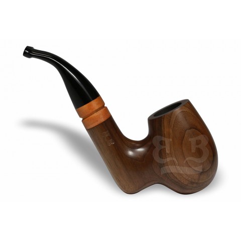 Cachimbo Itália Encerado com Anel de Madeira (Filtro Permanente) Piteira Chifre - 0152 PO 3